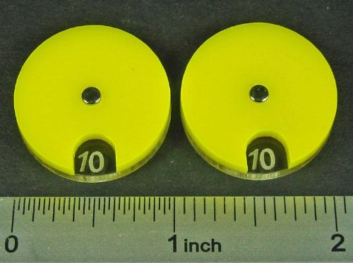 Yellow Circle Combat Dials pack of 2